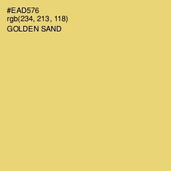 #EAD576 - Golden Sand Color Image